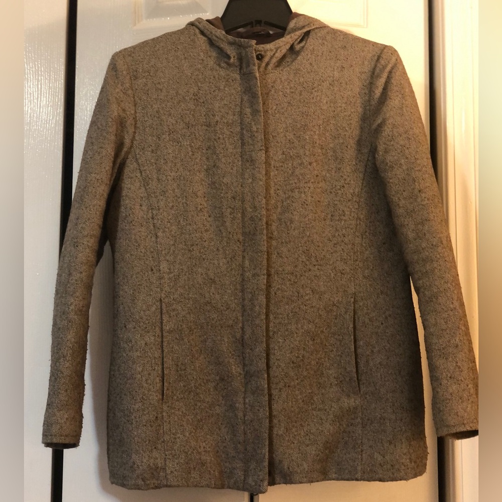 Gap Factory Hooded Tweed Coat